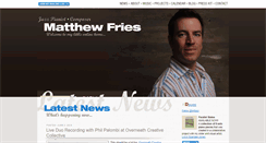 Desktop Screenshot of matthewfries.com